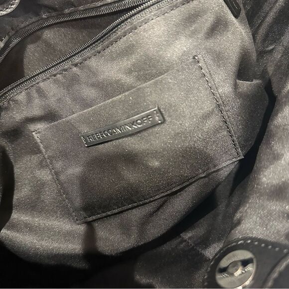 Rebecca Minkoff | Blythe Black leather Silver-stud hobo satchel bag crossbody - Picture 10 of 10